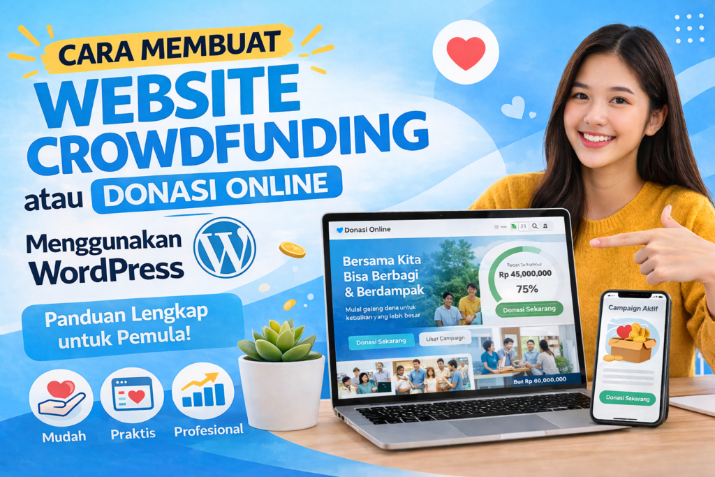Cara Membuat Website Crowdfunding atau Donasi Online Menggunakan WordPress Panduan Lengkap untuk Pemula