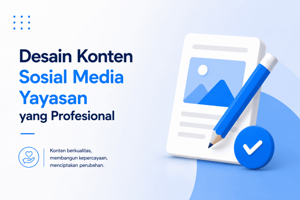 Desain Konten Sosial Media Yayasan yang Profesional